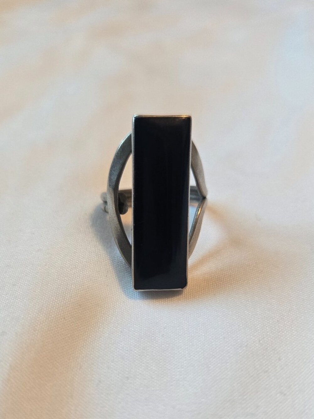 Mexico Silver Onyx Ring